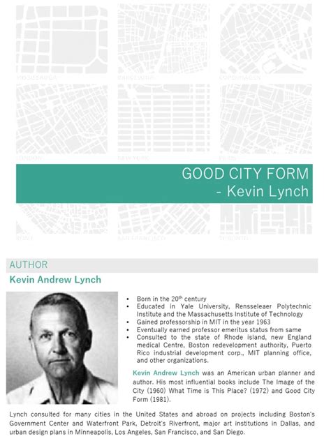 good city form pdf|(PDF) Kevin Lynch .